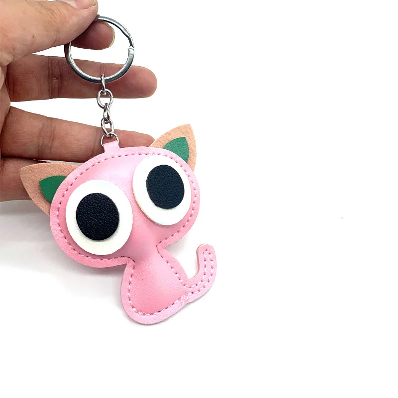 

Pu Leather Cartoon Keychain Couple Bag Mobile Phone Pendant Car Keychains Event Party Gift Hot Selling in Europe,America,Japan
