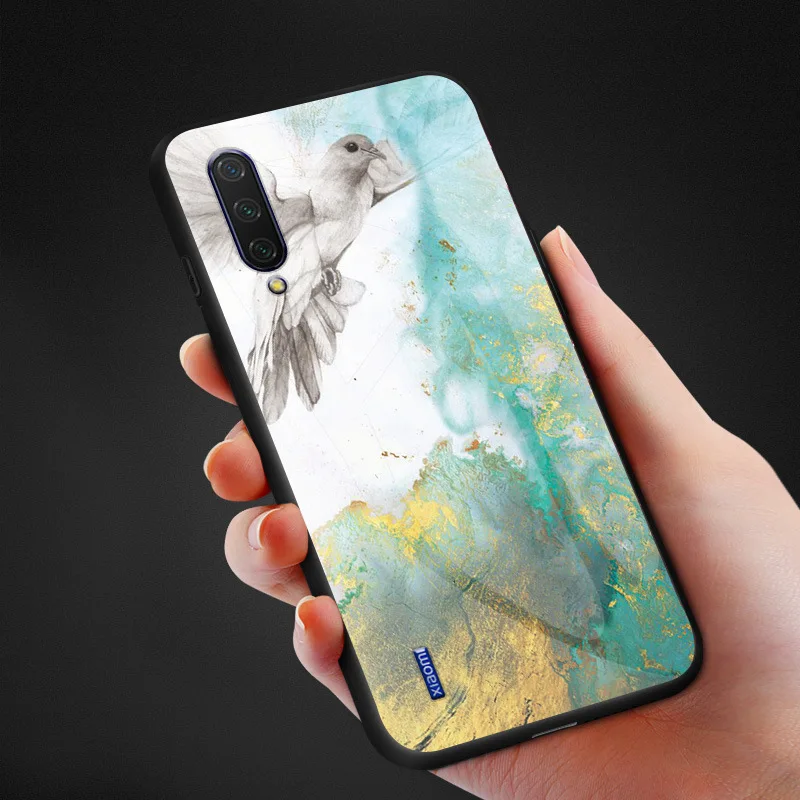 Для Xiaomi Max 3 2 Redmi Note 4 4X 7 K20 чехол из закаленного стекла с принтом для CC9 CC9SE MI 9 9SE