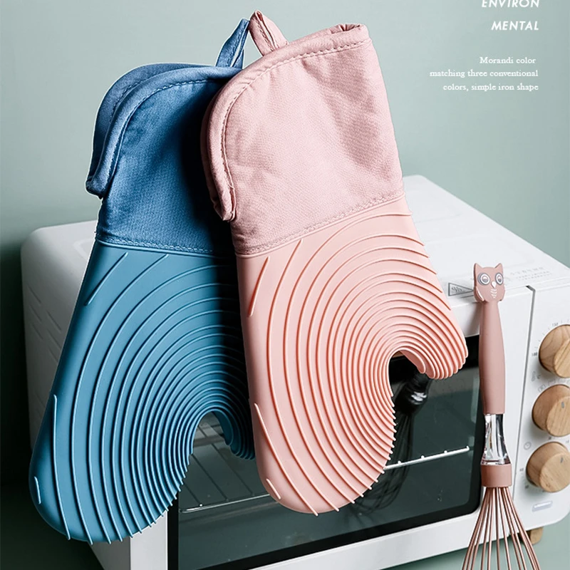 

Silicone Heat Proof Gloves Kitchen Cooking Gloves Microwave Oven Heat-proof Gloves For Dishwashing Cleaning Gloves Kitchen Tool