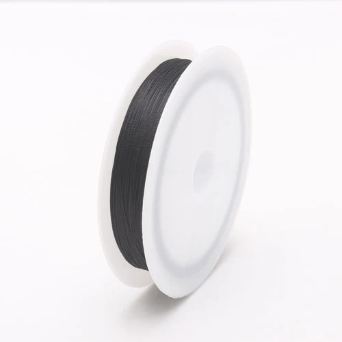 black 041 1roll/lot 0.3/0.5/0.7/1.0MM Mixed multicolor options Nylon Thread line/wire/rope choker earrings Bracelet necklace jewelry makin - Цвет: black 041