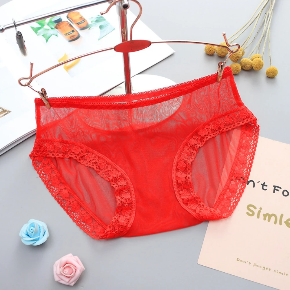 

Women's Solid Color Panties Comfort Underwear Skin-friendly Briefs For Women Sexy Low-Rise Panty Intimates