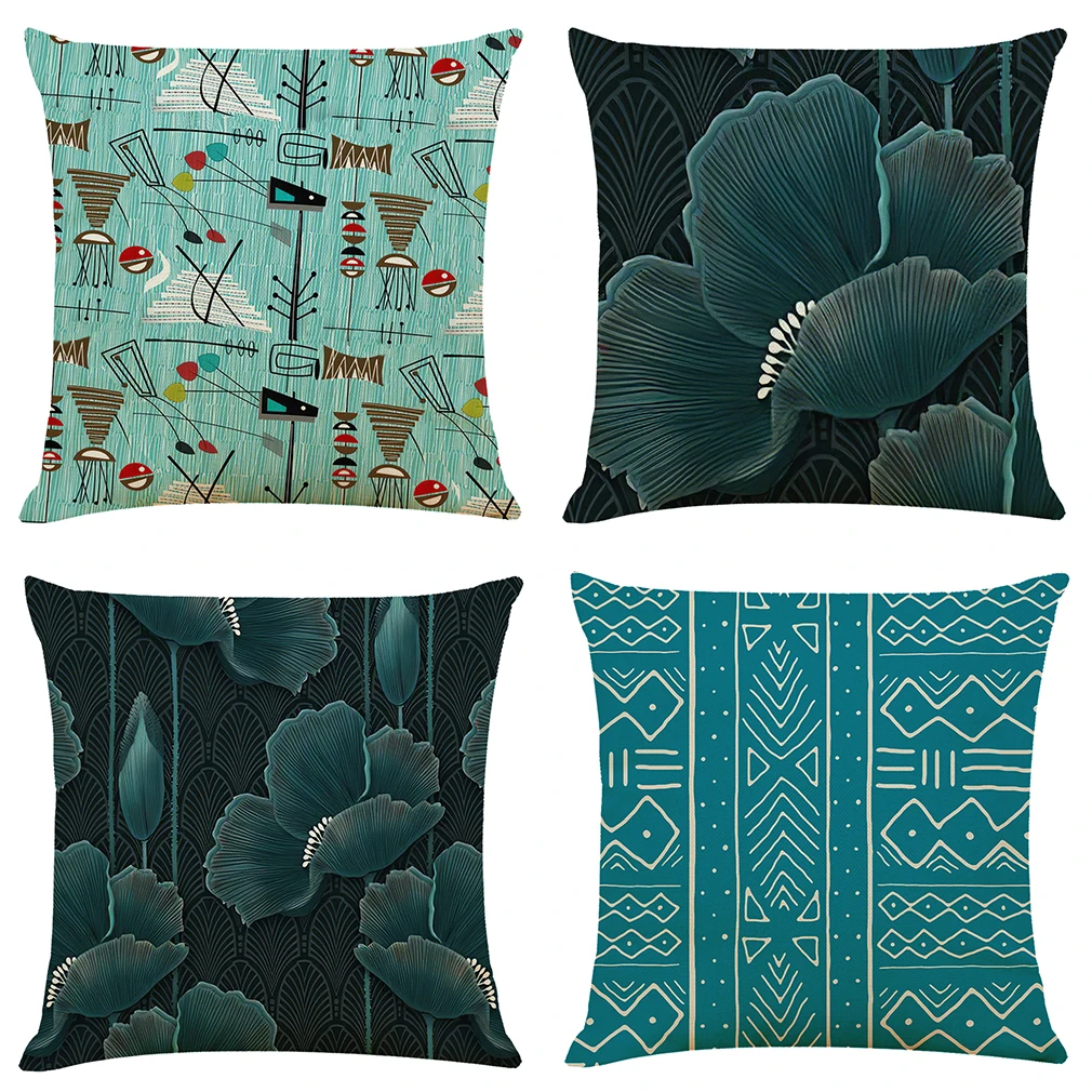 

Чехол для подушки с Тропическими Цветами, 45 х45 см