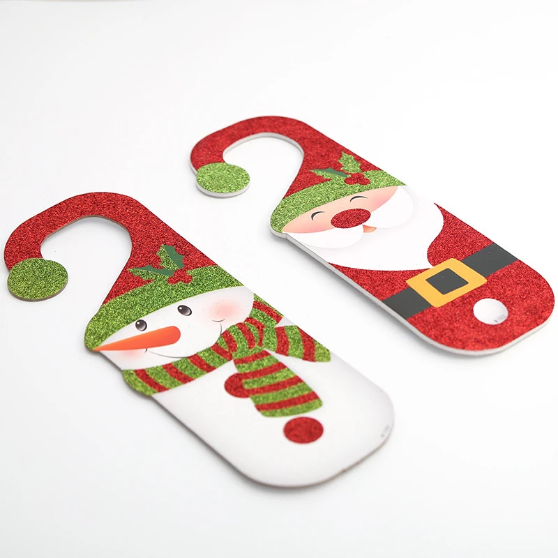 2020 Рождественская елка кулон Санта Снеговик дверь орнамент украшение дома