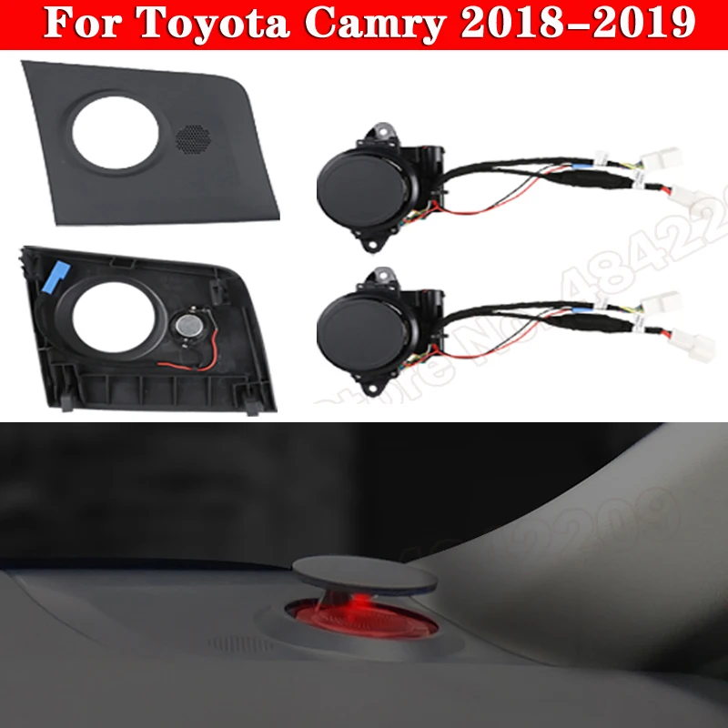 

For Toyota Camry 2018-2019 Car LED Auto interior illuminated Ambient Light Rotating Midrange Treble Lamp Automatic Lift tweeter