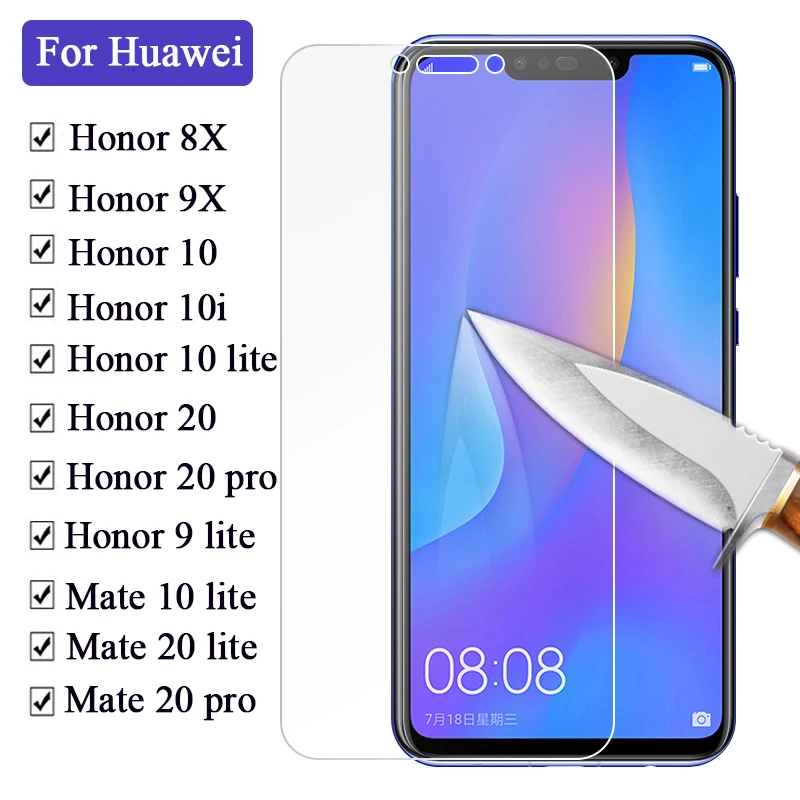 Защитное стекло для Huawei Honor 10 10i 9 lite 8X 9X 20pro защита экрана закаленное mate 20
