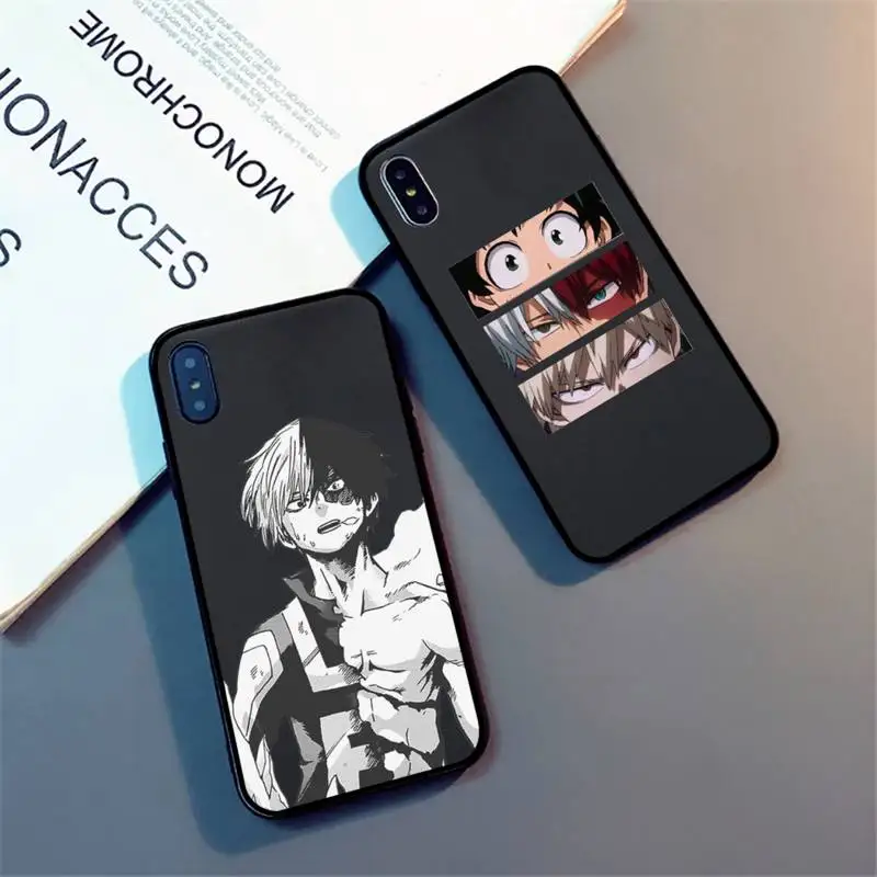 

My Hero Academia Phone Case for iPhone 13 11 12 7 8 Pro X XS Max XR Samsung A S 10 30 51 Plus pro mobile bags Anime Cartoon