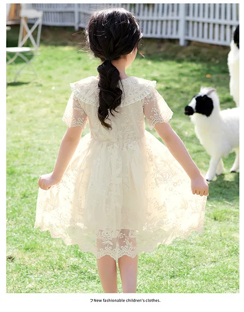 

Summer Baby Girl Dress Princess Lace Vestido Christmas Dress Girl