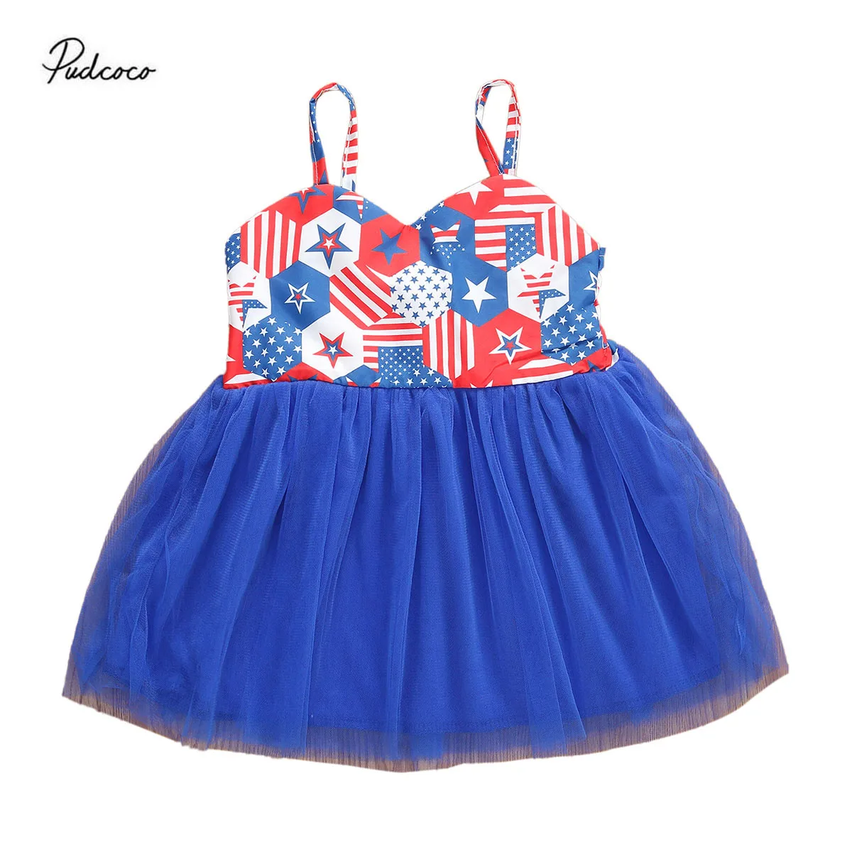 Женское летнее платье с принтом красное и синее Сетчатое принцессы на