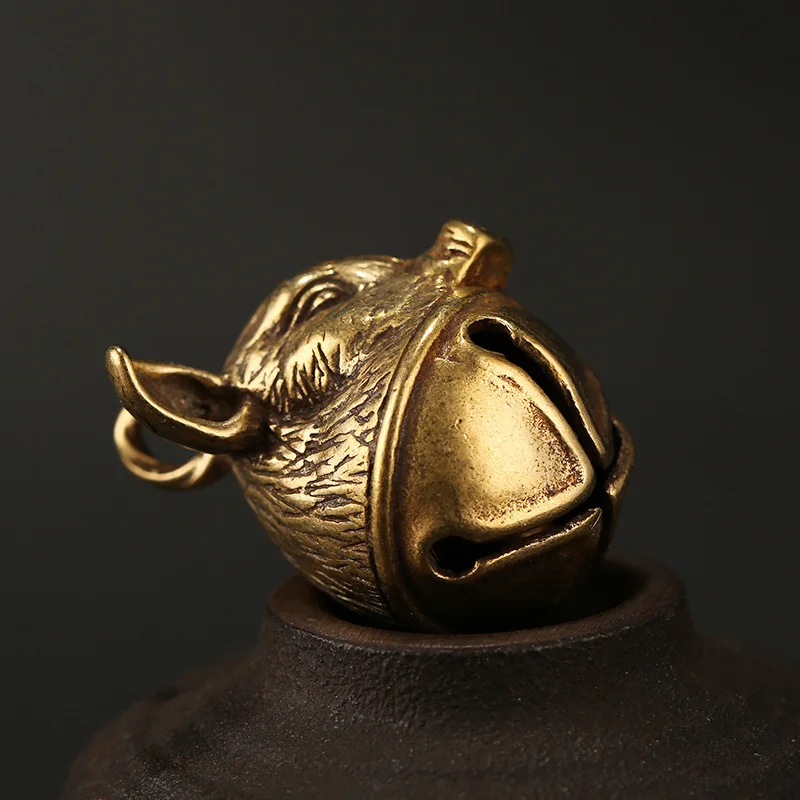 Винтажные медные Подвески в виде колокольчика со знаками Зодиака аксессуары