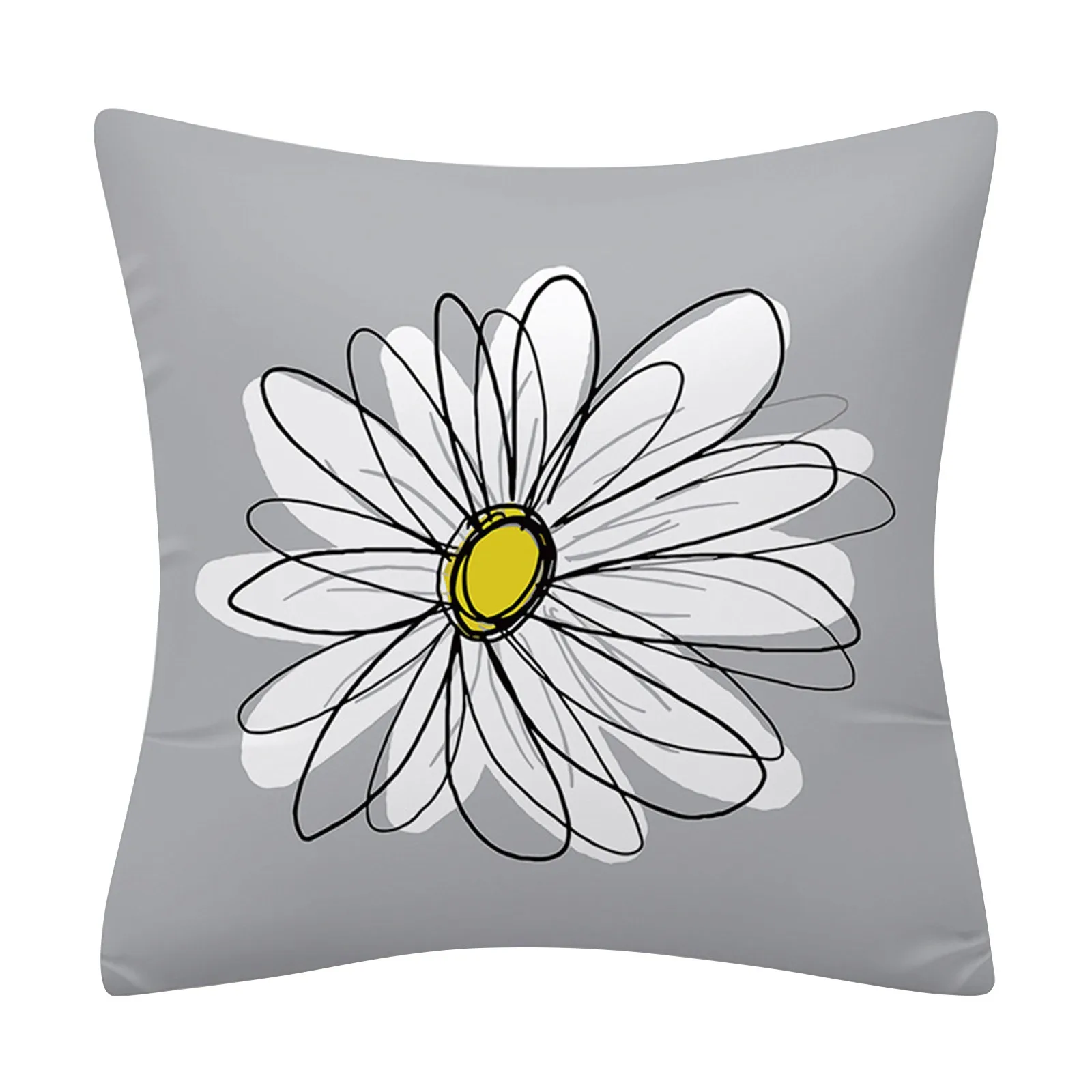 Чехлы для подушек с изображением цветов льняные диванных домашний декор