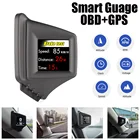 LAMJAD Новый HUD гаджет OBD2 + GPS HUD бортовой компьютер A-pillar отделка Установка обмин турбо давление масло и вода температура GPS Спидометр