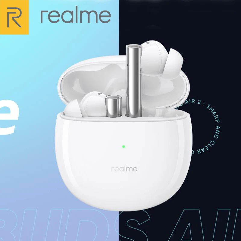 Оригинальные беспроводные наушники Realme Buds Air 2 Bluetooth 5 с активным шумоподавлением