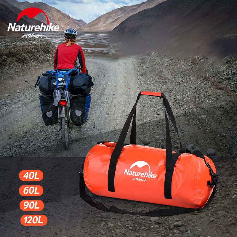Водонепроницаемая сумка Naturehike 40/60/90/120l 500D ПВХ дорожный водонепроницаемый мешок