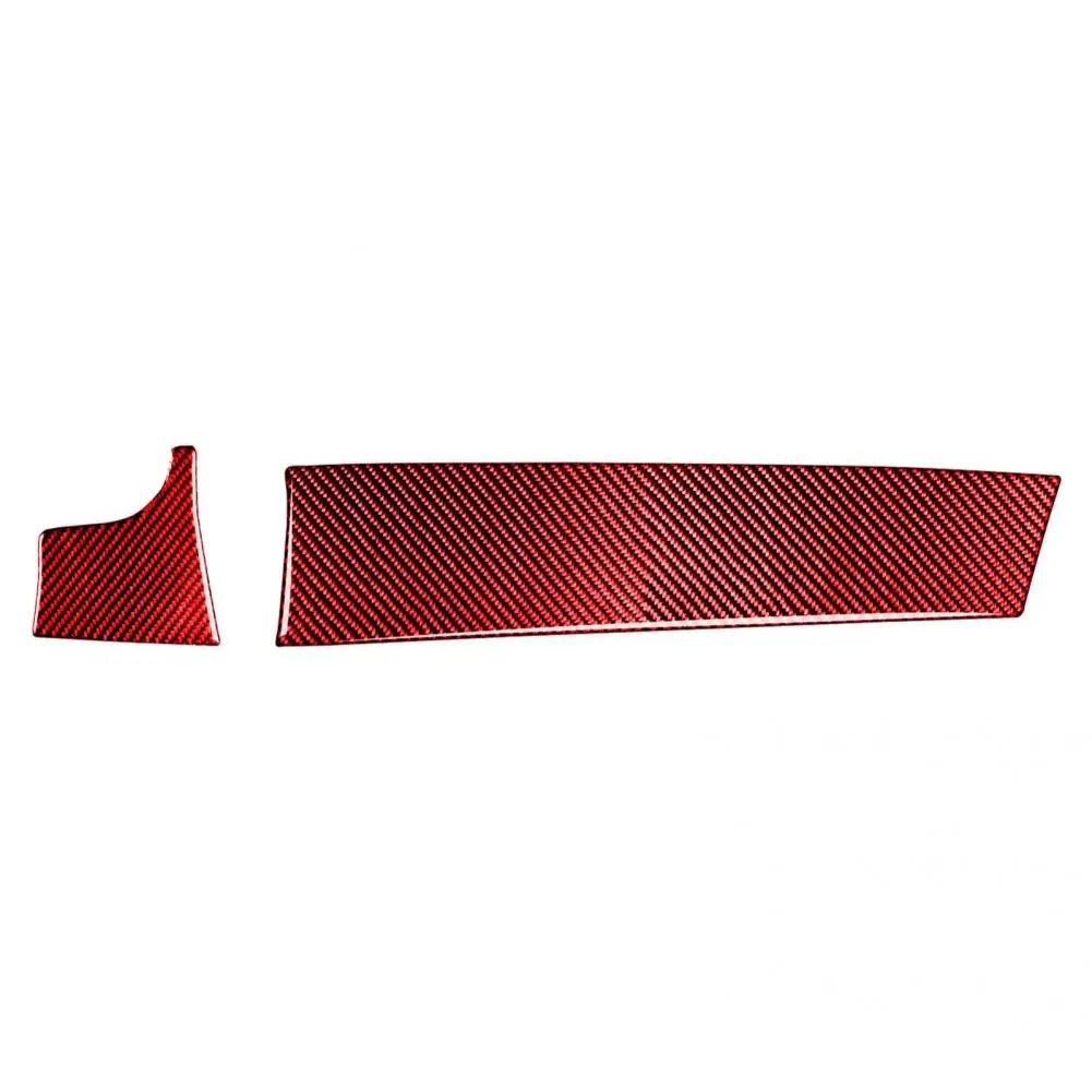 

Stable 2Pcs Reliable Decorative Center Console Panel Sticker Carbon Fiber Center Console Panel Trim Perfect Match