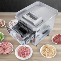 drawer type meat slicer commercial fully automatic stainless steel easy to replace meat grinder slicer dicing machine dicer