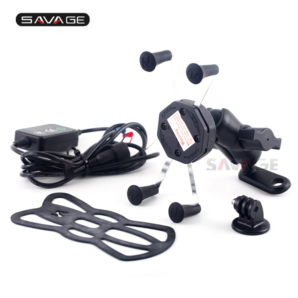 Держатель для телефона с GPS-навигацией, камерой, видеорегистратором и USB-зарядкой для YAMAHA FJ09 FZ 03/6S/6N/10/10SP/16/25/S600 FAZER FZS FI V2.0 V3.0 и др.