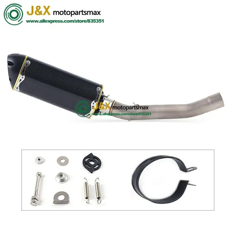 Exhaust Slip On For Kawasaki Z750 Z800 Z 750 800 Z1000 Motorcycle Muffler Escape Elbow Pipe 2007 - 2012 | Автомобили и мотоциклы