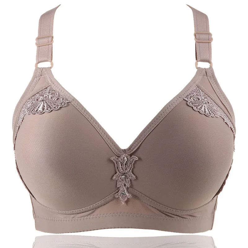 

Plus Size Lingerie Lady Breathable Soft Bra Sexy Female Underwear Brassiere Flower Bralette Push Up Women Wireles Bras