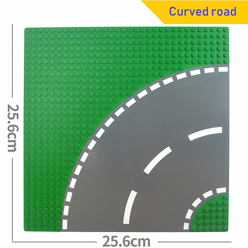 Городская дорога Baseplate улица DIY строительные блоки Базовая пластина для