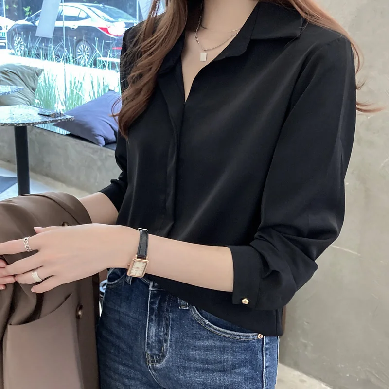 

Женская кружевная рубашка с длинным рукавом, на осень/зиму