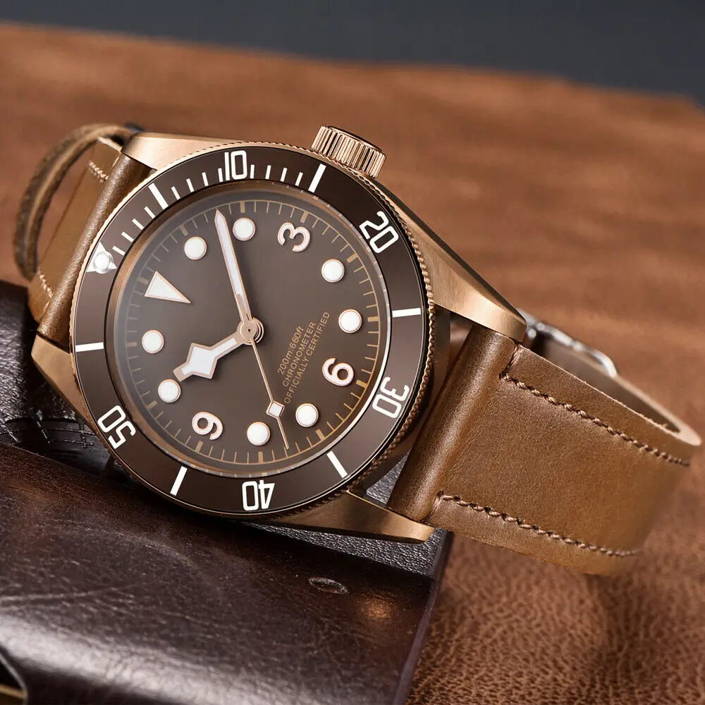 Продажа Часы наручные мужские механические, люксовые спортивные брендовые автоматические светящиеся с сапфировым стеклом, NH35