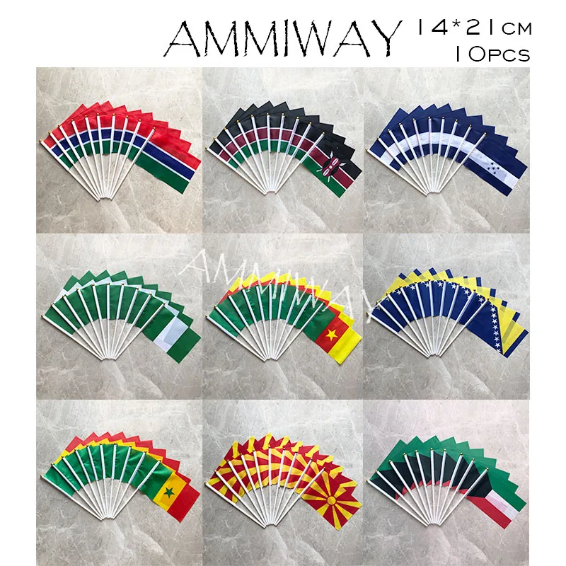 AMMIWAY 14x21 см 10 шт. Гамбия Кения Гондурас Нигерия Камерун Босния и гербовина Сенегал