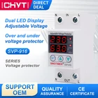 Реле превышения напряжения, 80 А, 63 А, 230 В, Din-рейка, регулируемое автоматическое устройство с двойным цифровым дисплеем, защита от предельного тока