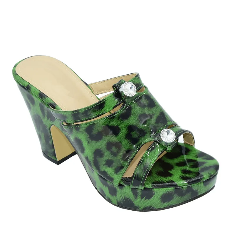 Обувь размера плюс Роскошные женские Босоножки на каблуке Женская обувь без