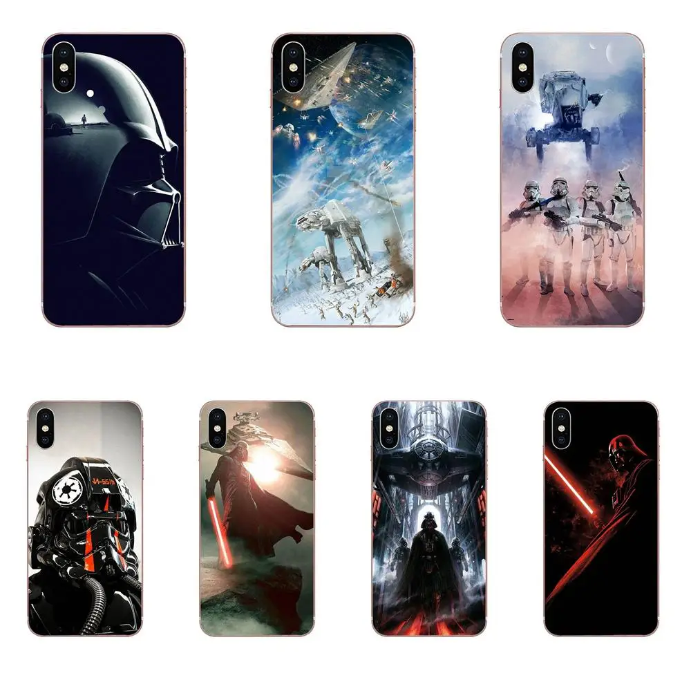 Чехол из мягкого ТПУ для Apple iPhone 4 5 5C 6 6S 7 8 Plus X XS Max XR Darth Vader курения Звездные войны |