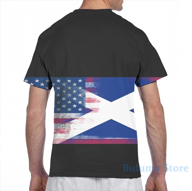 Хлопковая футболка для мужчин и женщин модная рубашка с американской половиной