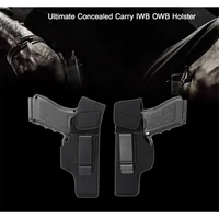 iwb owb concealed carry tactical gun holster belt metal clip holster airsoft glock gun bag case hunting waist handgun holsters