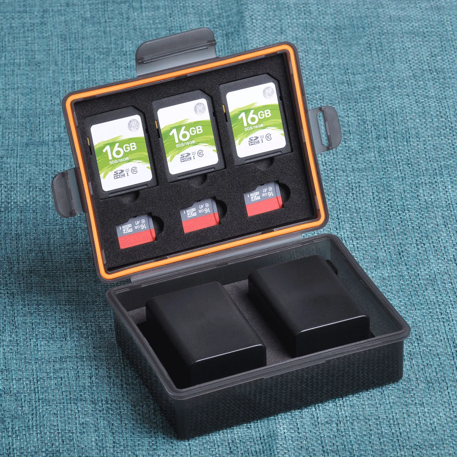 Многофункциональный футляр для хранения батарей органайзер Sony NP-FW50 Canon LP-E17 LP-E12