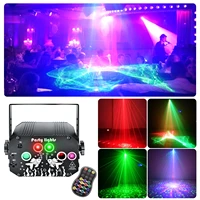 rgb aurora pattern star laser projector stage lighting effect disco light party lamp for home wedding dj xmas holiday dance