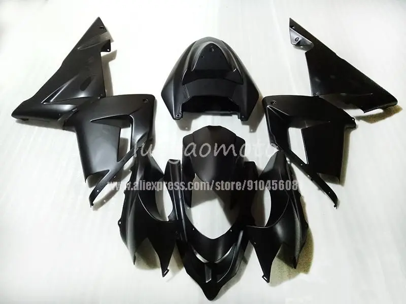 

Injection mold all glossy black Fairing cowling kit for KAWASAKI Ninja ZX10R 04 05 ZX 10R 2004 2005 ABS Fairings bodywork