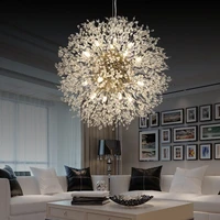 modern pendant lamp led crystal hanging lighting fixture living bedroom kitchen dining home decor golden indoor light suspension