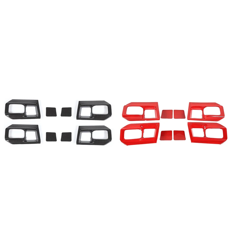 

Inner Door Handle Bowl Cover Trim Frame Decor for Dodge RAM 1500 2011-2017 Car Accessories Decor Frame ABS