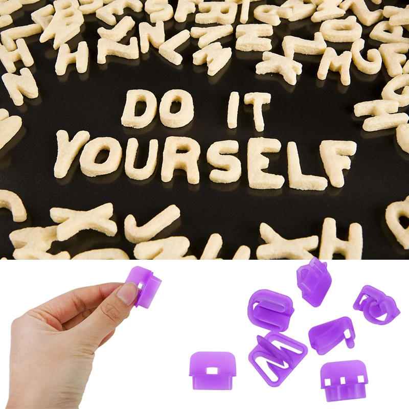 40 шт./компл. Пластик Алфавит Номер режущие инструменты для печенья мастики торт