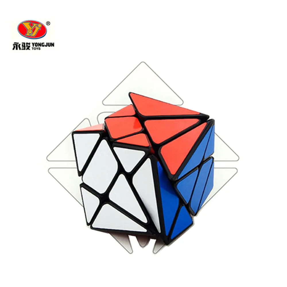 

YongJun Axis 3x3x3 Magic Speed YJ Cube Change Irregularly Jinggang Professional Puzzle Stiker Toys For Children Kids