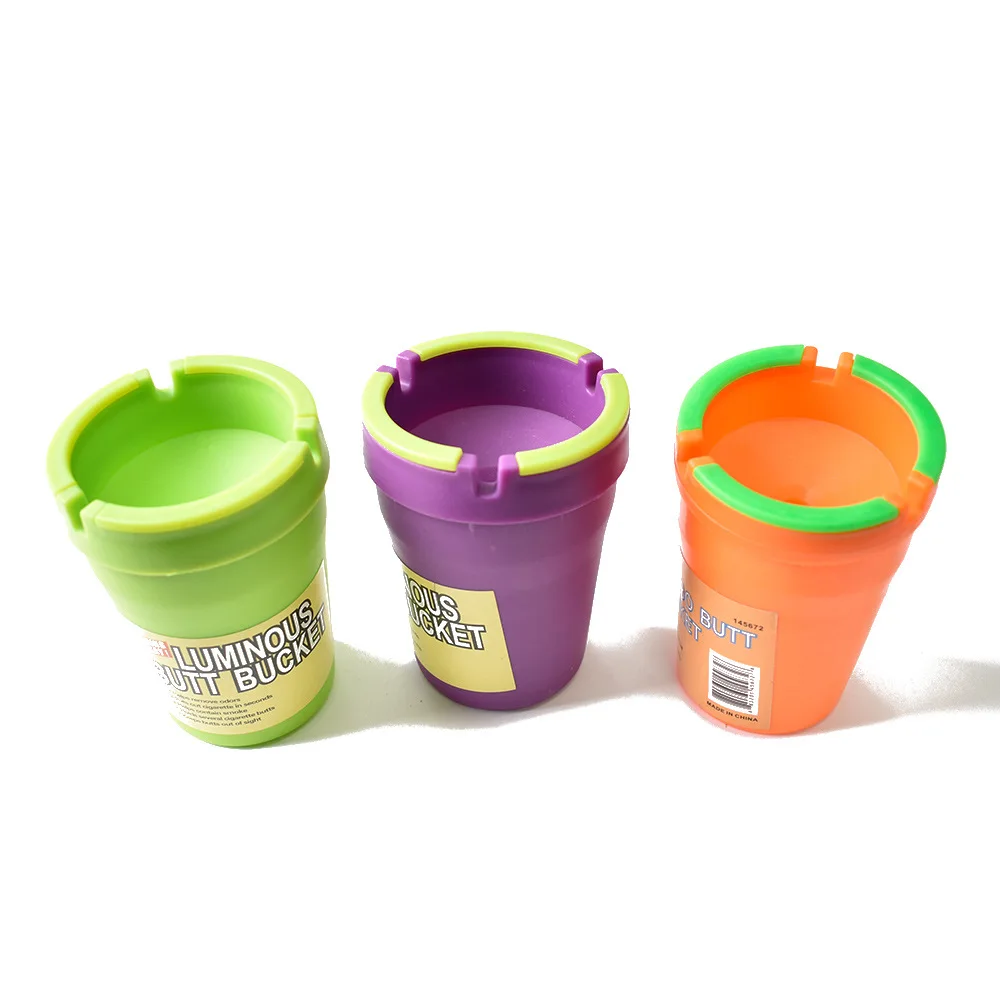 

Double-layer Vehicle Ashtray with Cigarette Ashes Storage Room Plastic Car Ashtray Tobacco Ash Caddy for Smoking Accessories