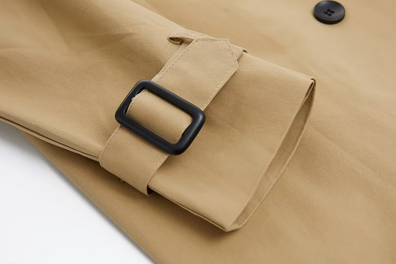 

Toppies Woman Coat 2021 Spring Windbreaker Double Breasted Trench Coat Female Long Coat Korean Style
