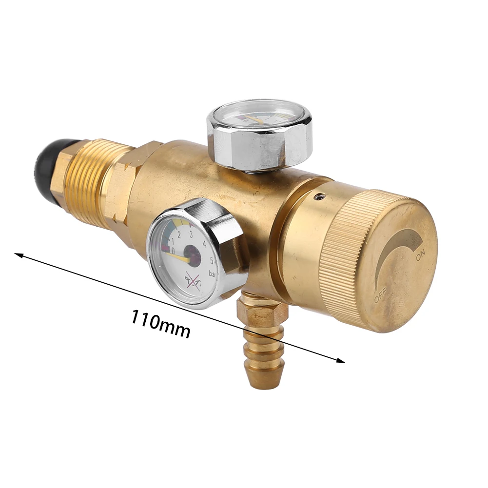

0.01-1.6MPa Pressure Reducing Valve Brass Propane Gas Pressure Reducer Air Flow Regulator Gauge Meter for Welding Medical