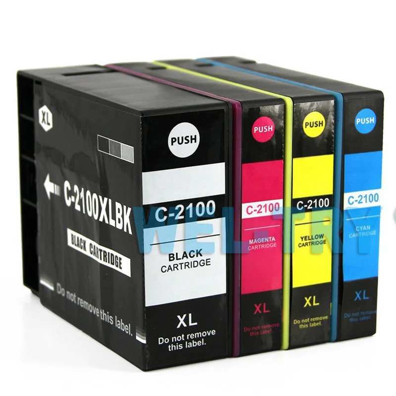 PGI 2100 PGI2100 чернильный картридж XL для Canon MAXIFY iB4010 iB4110 MB5110 MB5310 MB5410 принтер полные