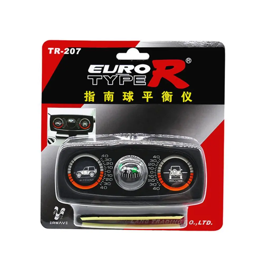 Decoration Inclinometer Compass Car Accessories Inclination Tool Level Wave Instrument Interior |