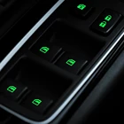 Светящаяся наклейка на кнопку подъема окна двери автомобиля для Mitsubishi Asx, Lancer 10, 9, Outlander 2013, Pajero Sport L200, Expo, Eclipse