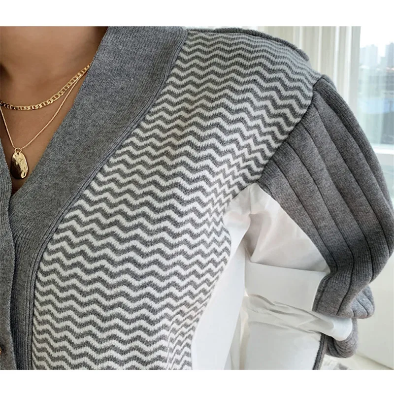 

2020 Early Spring Patchwork Chic Retro Single Breasted Elegant Shirt Termperament Simple Solid All-match Shirt Retro Tops 2020