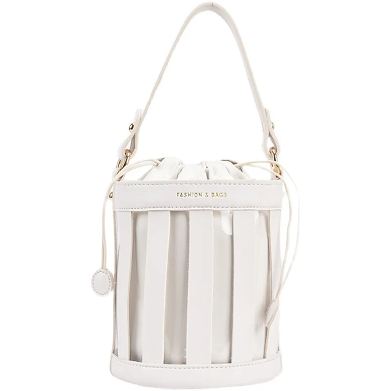 

Carrying Bucket Bag Tote Bag 2021 Summer New High-quality PU Leather Women's Designer Handbag Chain Shoulder Messenger Bag