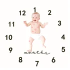 Новорожденный Младенец ежемесячное одеяло подгузник для младенцев Дети реквизит для фото игровой коврик фон для фотографии тканевые аксессуары для съемки