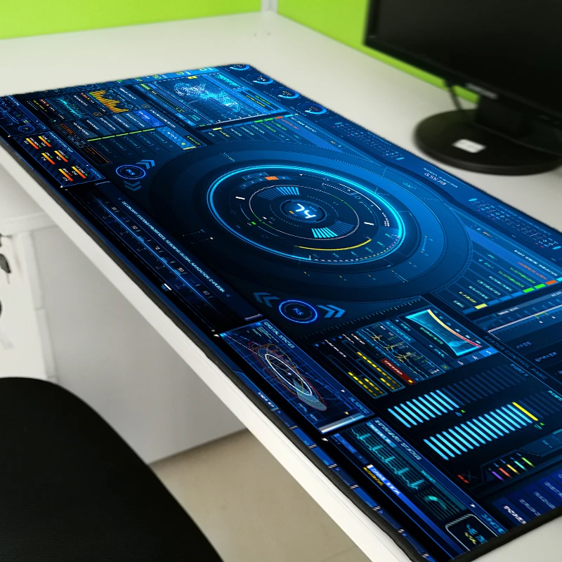 Коврик для мыши Yuzuoan DJ высокоскоростной коврик игровой автомат нескользящая