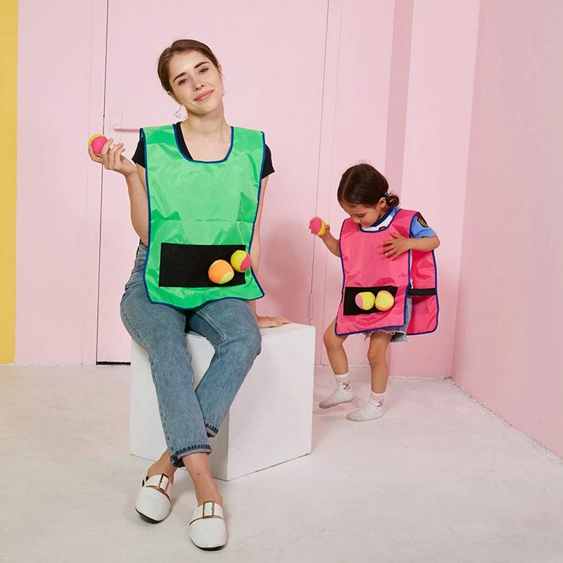 Реквизит для игры жилет активного отдыха родителей и детей интерактивный липкий