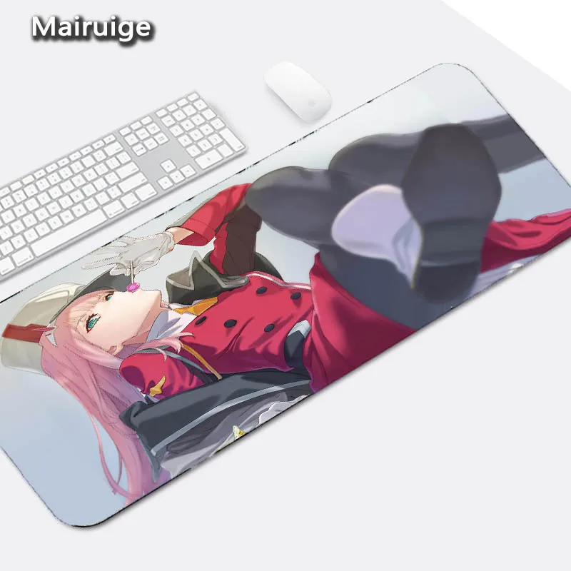 300X800X2MM Mairuige аниме Darling In The Franxx 02 сексуальные девушки большой размер коврик для мыши геймпад игровой коврик DIY Padmouse Lock Edge противоскользящая одежда - Цвет: 300X800X2MM